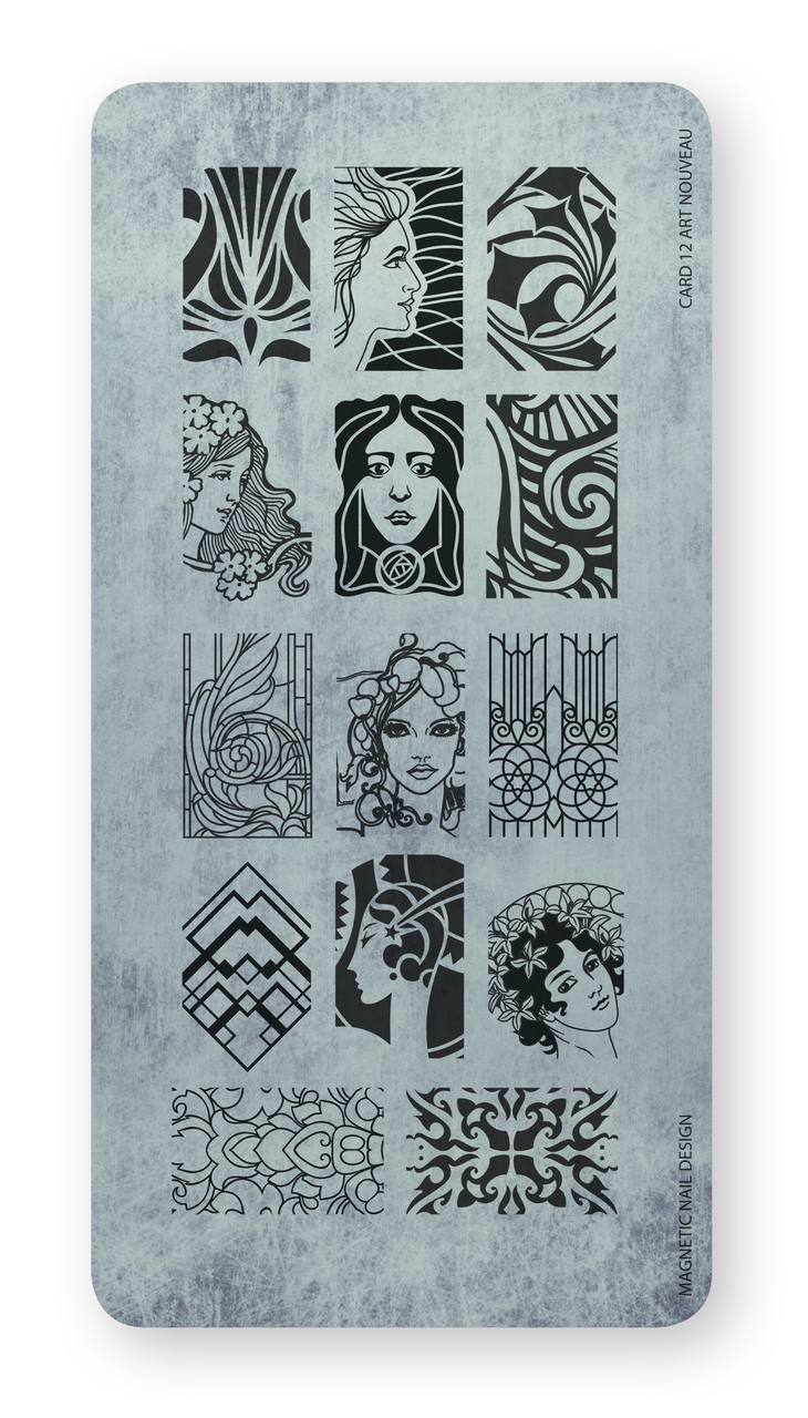 Stamping Plate 12 Art Nouveau