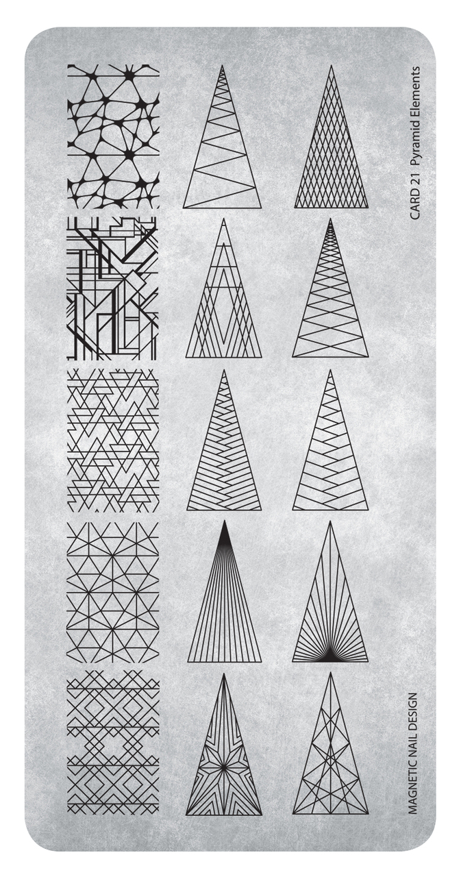 Stamping Plate 21 Pyramid Elements