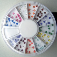 Hologr.Rhinestones Small 120pc Wheel